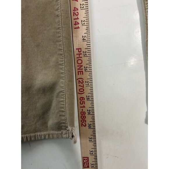 OLD NAVY Women’s Pants Size 10 ( 33x30.5)‎ Regular Mid-Rise Stretch Corduroy Tan - Picture 10 of 15